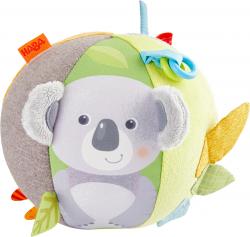 Textiln lopta s aktivitami pre najmench Koala Haba od 6 mesiacov