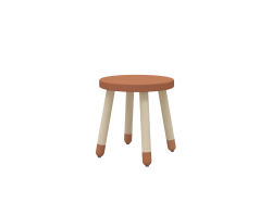 Dreven stolika bez operadla pre deti erven Flexa Dots