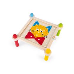 Dreven hraka mozaika a vyvanie s predlohami Janod 10 ks kariet sria Montessori