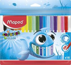 Detsk fixky ColorPeps Ocean Maped 18 farieb