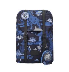 Frii of Norway Ergonomick kolsk taka Retro 22L Dinosaur Dark Blue